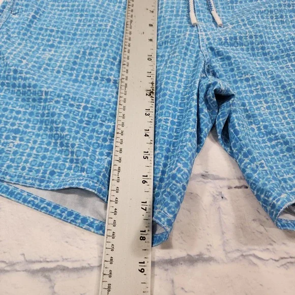 Johnnie O MENS SIZE S Mallon Swim Surf Shorts Fully Lined Laguna Blue - Picture 2 of 13